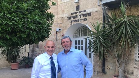 שר החינוך, הרב רפי פרץ עם מנכ''ל משרד החינוך, שמואל אבואב